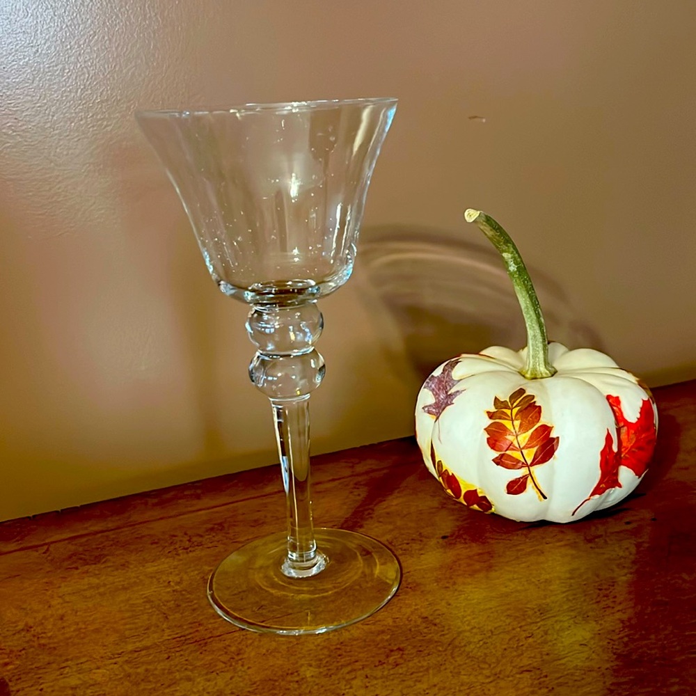 Votive speckled candle holder
